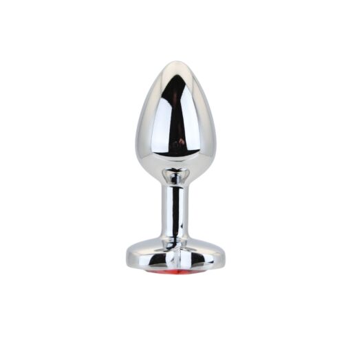 Plug anal Toosh en forme de cœur avec pierre rouge