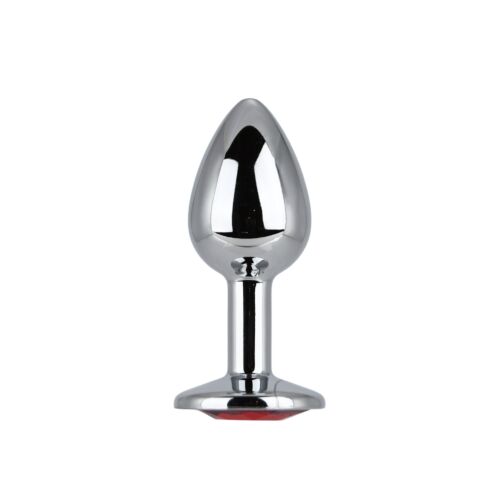 Butt Plug Toosh Small Stone avec base ornée Rojo