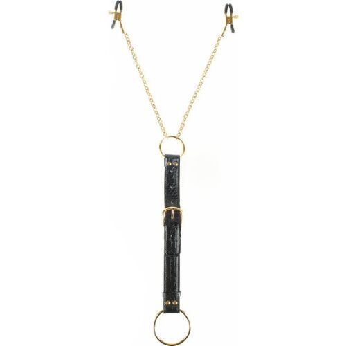 Anneau pour le pénis et pinzas pour les tétons Fetish Fantasy Gold