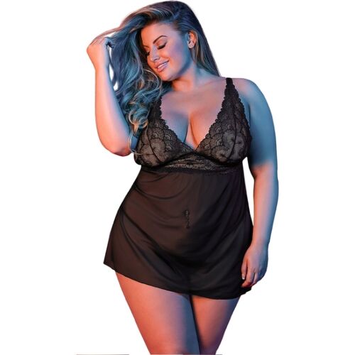 Ensemble de lingerie BABY DOLL & G-SET BLACK L/XL