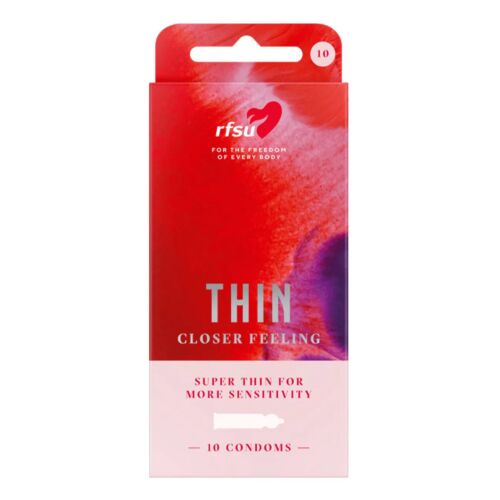 Préservatifs RFSU Thin 10 unités extra-fins 0,05 mm