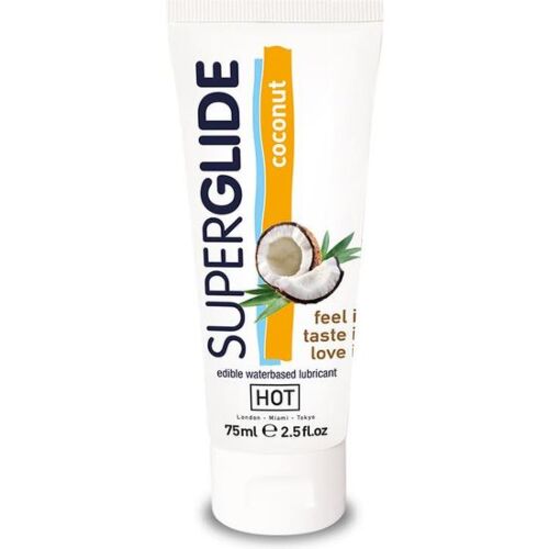 Lubrifiant comestible HOT Superglide à la noix de coco 75 ml