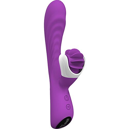 Vibrateur S Pleasures Roar Purple avec stimulation double