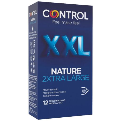 Préservatifs XXL Control Nature | Confort et ajustement recommandé