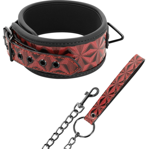 Collier BDSM BEGME Red Edition en cuir végan
