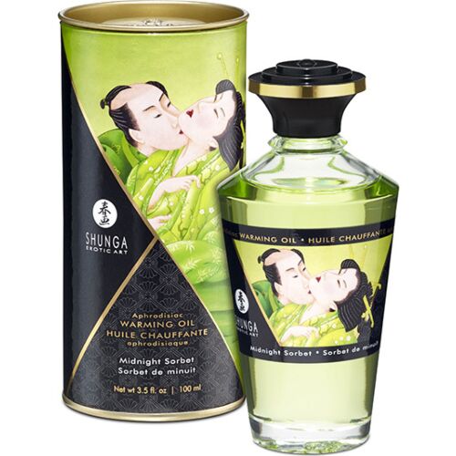 Huile de massage chauffante Shunga Sorbet de Minuit