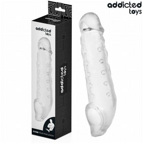 Gaine Pénis Addicted Toys Taille S 23 cm avec Design Ergonomique