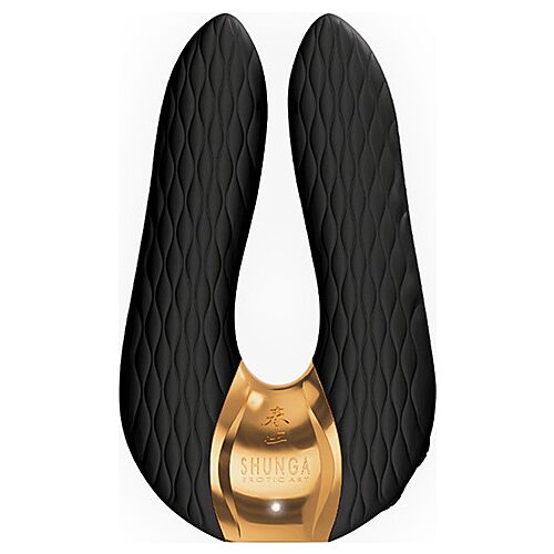 Vibrateur AIKO Black de Shunga pour massage extérieur