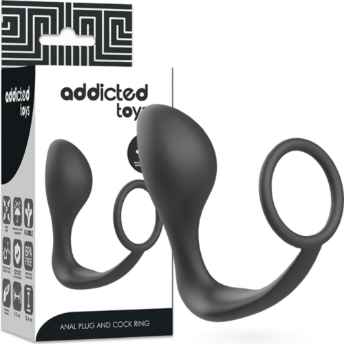 Plug Anal ADDICTED TOYS avec Anneau en Silicone