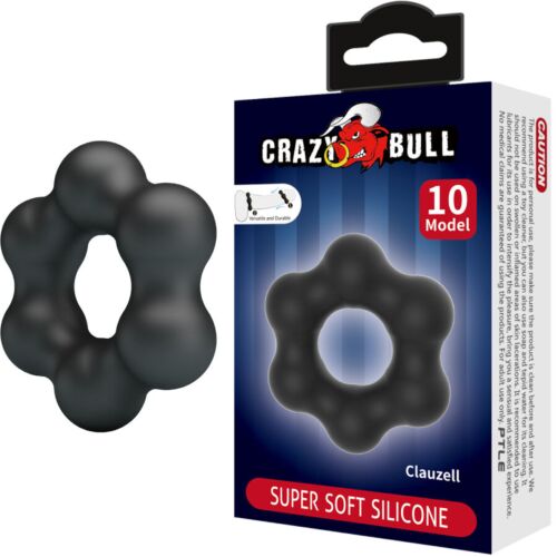 Anneau sans vibration Crazy Bull Modèle 10 pour contrôle et plaisir