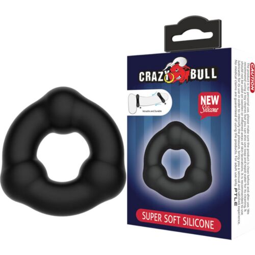 Anneau en Silicone Crazy Bull avec Nœuds pour Hommes