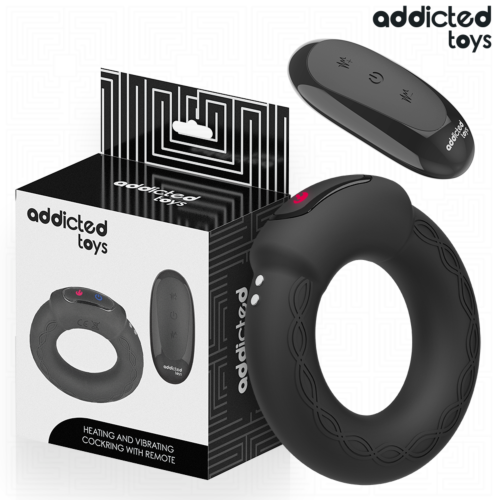 Anneau vibrant ADDICTED TOYS avec effet chauffant