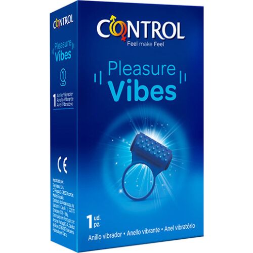 Anneau Pénis Control Toys Pleasure Vibes avec vibrations