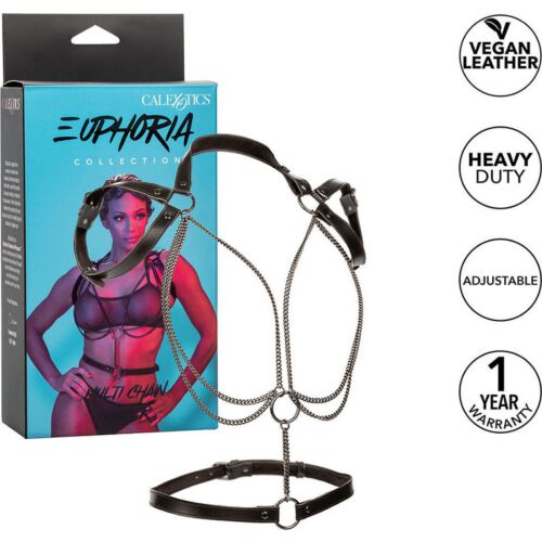 Harnais Calexotics Euphoria avec chaînes métalliques