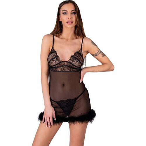Babydoll LIVCO CORSETTI Zerunam avec tanga assorti