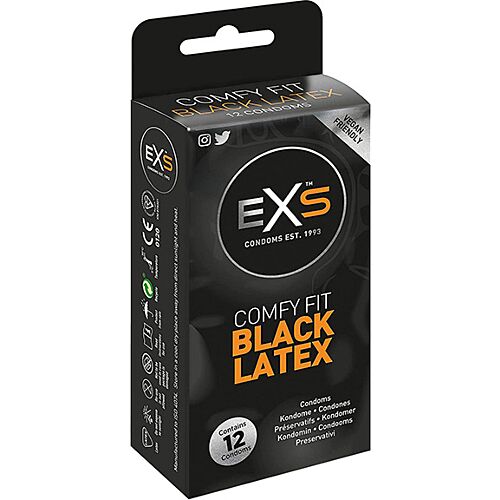 Préservatifs Exs Black Latex - Confort et sécurité