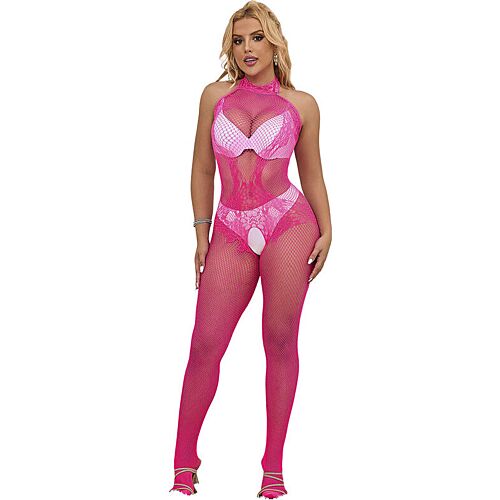 Bodystocking SUBBLIME avec col montant en dentelle
