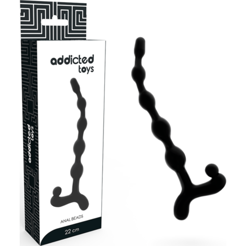 Balles anales Addicted Toys 22 cm avec anneaux de sécurité