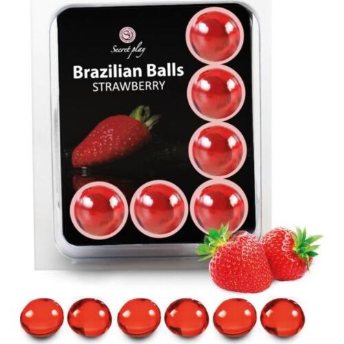 Bolas Brazilian Balls Secretplay Fresa - Lubrifiant aromatique