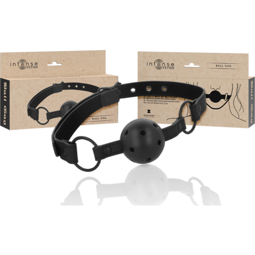 Bâillon INTENSE FETISH en cuir végétalien élégant