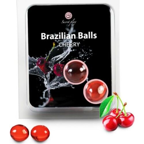 Bolas Brazilian Balls SECRETPLAY avec lubrifiant cerise