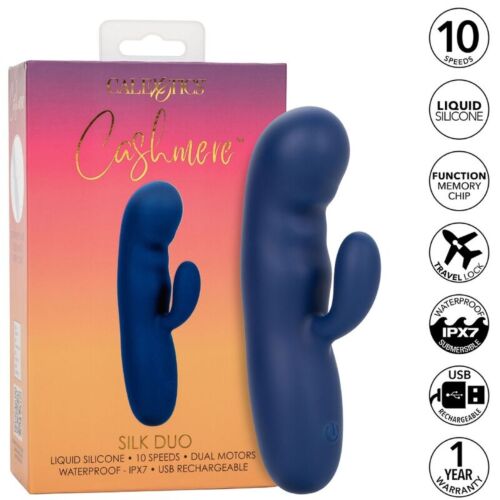 Masseur CalExotics Cashmere Silk Duo avec stimulation double
