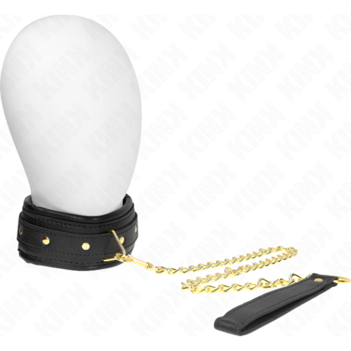 Collier ajustable KINK avec laisse en imitation cuir
