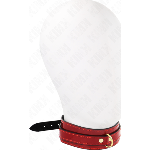 Collier réglable KINK | Rouge vin avec détails dorés