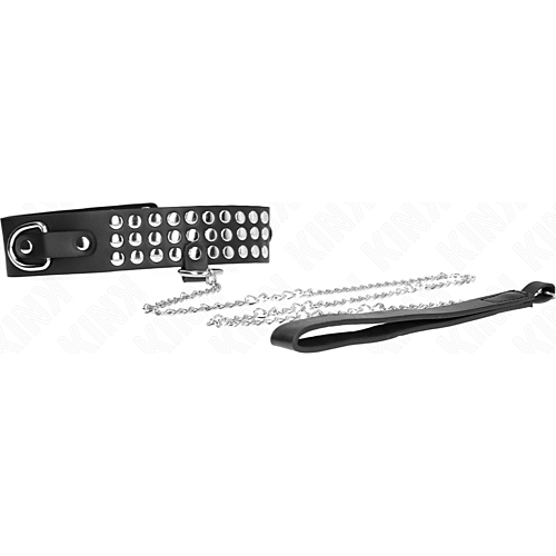 Collier avec Laisse KINK - Ajustable et Élégant