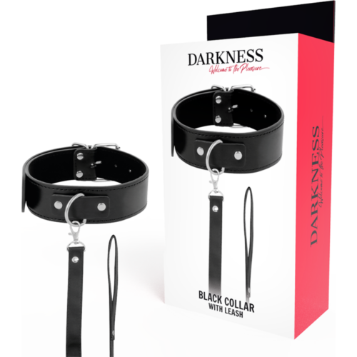 Collier de posture DARKNESS avec chaîne en cuir