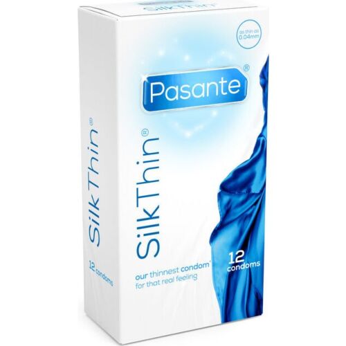 Préservatifs Pasante Silk Thin 12 Unités Sensibilité accrue