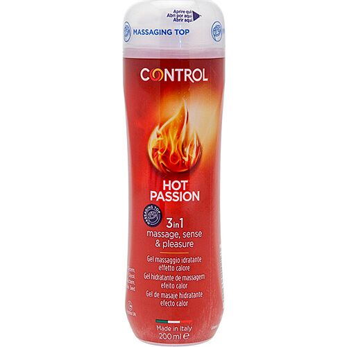 Gel 3 en 1 CONTROL Hot Passion 200 ml avec effet chaleur