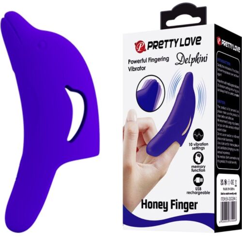 Stimulateur de doigt Pretty Love Delphini avec 10 modes