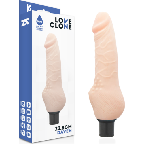 Vibrateur Loveclone Daven 23.8 cm avec autolubrification