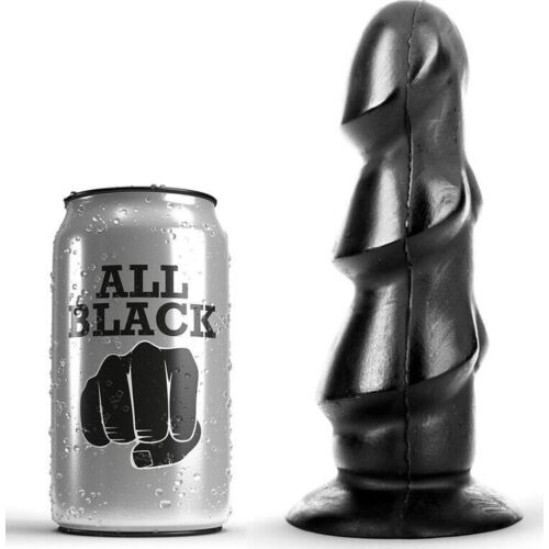 Dildo All Black 17 CM - Sensations réalistes en silicone
