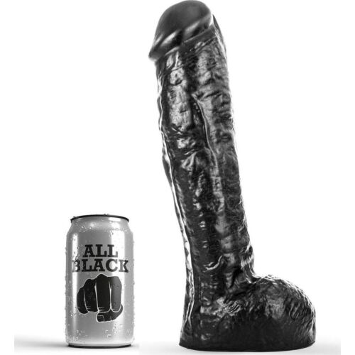 Dildo ALL BLACK DONG 29 cm tige épaisse