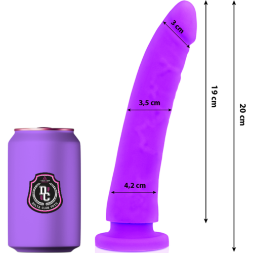 Dildo DELTACLUB 20 cm en silicone médicale