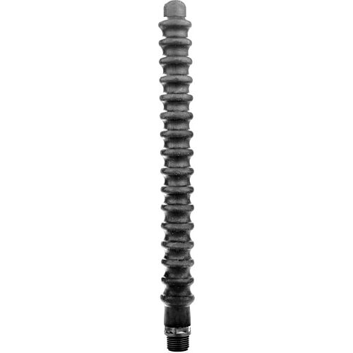 Douche anale ALL BLACK Mega Ripple 28.5 cm en silicone
