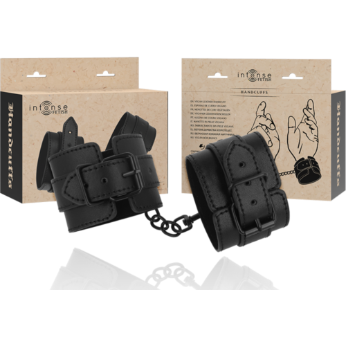 Menottes cuir vegan INTENSE FETISH