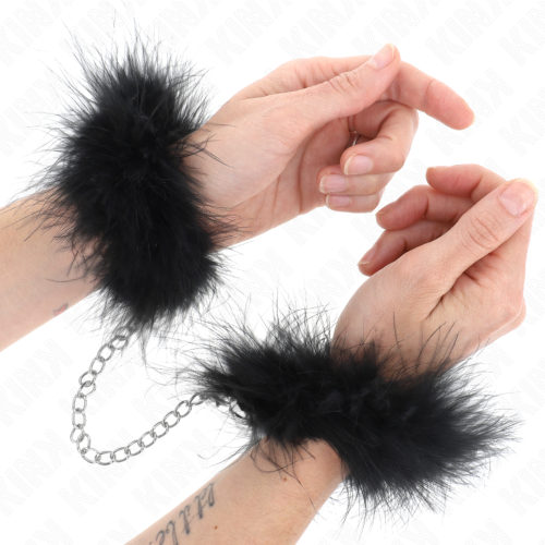 Menottes KINK WRIST RESTRAINT - Mini Menottes de Plumas