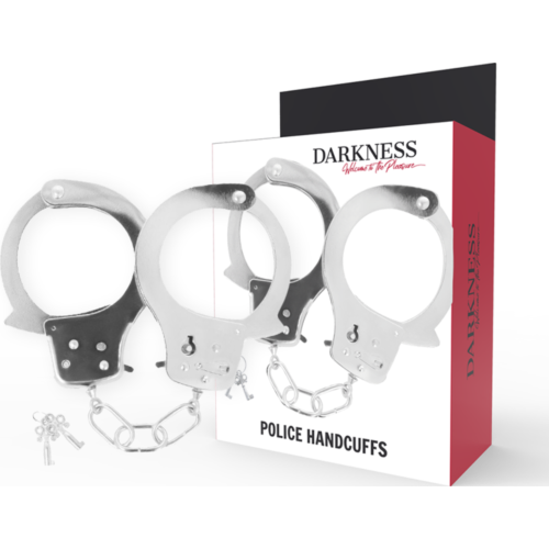 Menottes metal Darkness avec chaîne | Résistance et sécurité