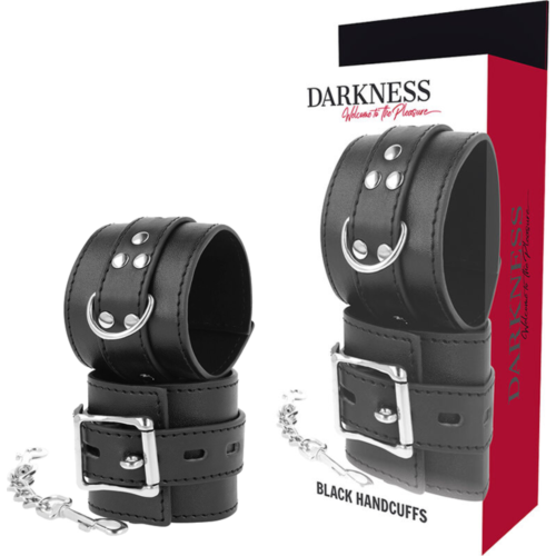 Menottes DARKNESS - Simili cuir et boucles ajustables