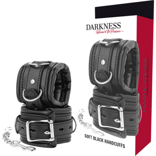 Menottes BDSM Darkness - Menottes rembourrées pour confort et sécurité