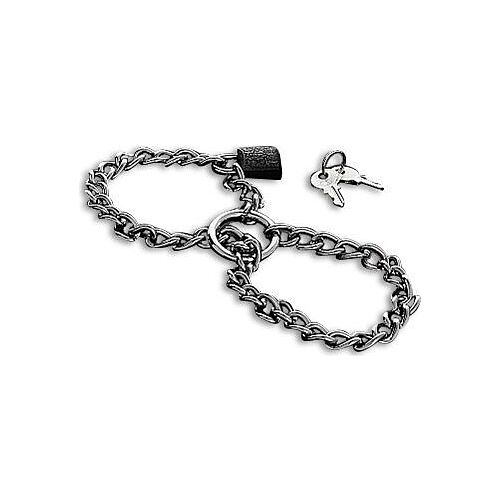 Menottes Metal Hard en acier inoxydable avec chaîne