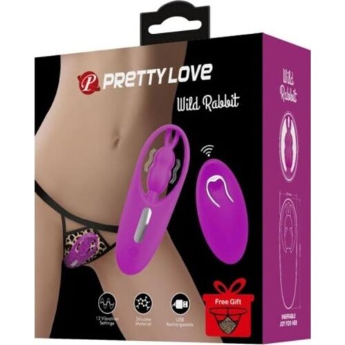 Vibrateur Pretty Love Wild Rabbit avec télécommande