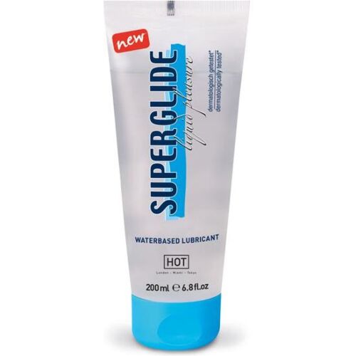 Lubrifiant à base d'eau Hot Superglide 200 ML - Glissement ultra prolongé