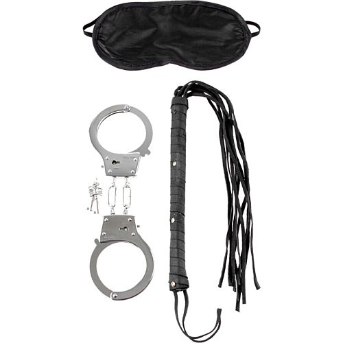 Kit de bondage FETISH FANTASY SERIES avec fouet, menottes et masque