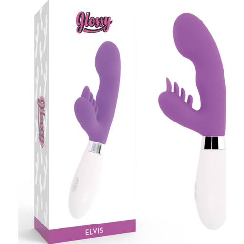 Rabbit GLOSSY Elvis - Stimulation double avec 10 modes