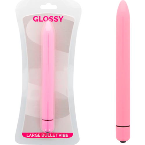 Vibromasseur GLOSSY SLIM - Résistant à l'eau et silencieux