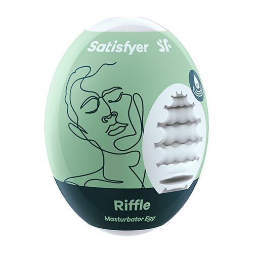 Oeuf masturbateur SATISFYER EGGS Riffle Hydro-Active
